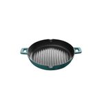 Voeux Kitchenware Profond Turkuaz Döküm Yuvarlak Izgara 30 cm Tava