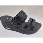 Voga 2026 Dolgu Topuk Comfort Casual Kadın Terliği - Siyah