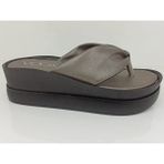 Voga 258300 Dolgu Topuk Comfort Casual Parmak Arası Terlik - 37 - Platin