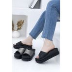 Voga 2589 Comfort Casual Dolgu Taban Kadın Terliği