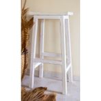 Vogel Home Design Bar Taburesi Ahşap Eskitme - Beyaz