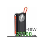 Voground 20000mAh 45w hızlı şarj powerbank taşınabilir kendinden kablolu newline38