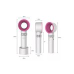 Voground Mini El Fanı Bladess Fan Kurutucu Yaprak Hava Fan38