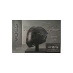 VOGS Ws-210 Güneş Vizörlü Çene Açılır Kask Matt Black (Şeffaf Vizörlü) italy dizany