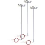 Vogue 3 Parça Model Tren LED Işık 1/87 Ho Ölçekli Lamppost 3 V Sokak Diorama Için (Yurt Dışından) - Renkli