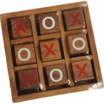 Vogue Ahşap Tahta Oyunları Tic Tac Toe Noughts ve Aileler Için Xo Strateji Haçları (Yurt Dışından) - Renkli
