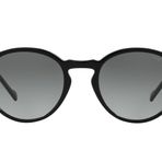 Vogue Eyewear Erkek Güneş Gözlüğü Gri Şeffaf Çerçeve, Mor Kahverengi Lensler, 51MM, Siyah, 51 mm