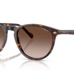 Vogue Eyewear Erkek Vo5599s Yuvarlak Güneş Gözlüğü, Koyu Havana/Gradyan Kahverengi, 53 mm
