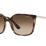 Vogue Eyewear Kadın Güneş Gözlüğü Koyu Havana Çerçeve, Kahverengi Gradyan Lensler, 54MM