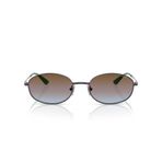 Vogue Eyewear Kadın Vo4323s Oval Güneş Gözlüğü, Açık Menekşe/Masmavi Gradyan Pembe Gradyan Kahverengi, 56 mm