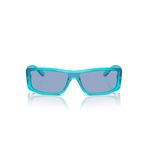 Vogue Eyewear Kadın Vo5442sm Dikdörtgen Güneş Gözlüğü, Opal Açık Mavi/Açık Mavi, 22 mm