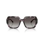 Vogue Eyewear Kadın Vo5612sb Kare Güneş Gözlüğü, Mor Havana/Gradyan Koyu Gri, 55 mm