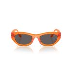 Vogue Eyewear Kadın Vo5616s Kedi Gözü Güneş Gözlüğü, Şeffaf Turuncu/Siyah Duman, 51 mm