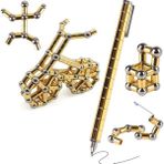 Vogue Kiddozone Toy Çoklufonksiyonlu Balo Noktası Stili Metal Kalemi Magnetik Kalemi Neodymium Manyetik Mıknatıs Toplar Bina Blok Bilye Bulmaca Sıkıştırma Toplam Oyuncular (Yurt Dışından) - Altın