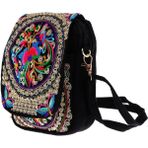 Vogue Nakış Omuz Çantaları Etnik El Yapımı Çiçekler Bayanlar Çanta 20X14CM # 1 (Yurt Dışından)