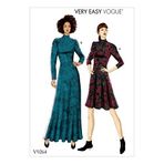Vogue Patterns Desen 9264 E5, Kesim Deseni/Petite Elbise, Bedenler 14 – 22, Çok Renkli