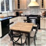 Vogue Tasarım 75-80 Ahşap Katlanır Açılır Büyüyebilen Yemek Mutfak ve Balkon Masası - 75*80