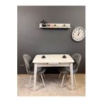 VOGUE TASARIM VE AKSESUAR 60*100 Açılıp Kapanan Highloss Mutfak Yemek Ve Balkon Beyaz Mdf Masa