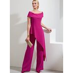 Vogue V1869B5 Petite Top ve Pantolon Geniş Bacak Kadınlar için Kesim Deseni Seti, Code V1869, Çok Renkli, Beden 8-10-12-14-16