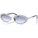 Vogue Vo 4348SB 32319 54 Kadın Oval Degrade Gümüş Metal Güneş Gözlüğü - Gri