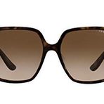 Vogue VO5352SF Low Bridge Fit Kare Koyu Havana Kahverengi Gradyan Kadın Güneş Gözlüğü