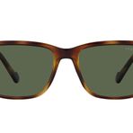 Vogue VO5493S Kare Toplam Koyu Havana Koyu Yeşil Polarize 58 mm Erkek Güneş Gözlüğü