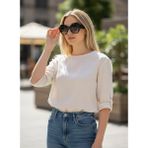 Voguesse 6022 C104 Kadın Oversize Geometrik Güneş Gözlüğü - Siyah