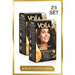 Voila Kadın 2'li Paket Keratin Kalıcı Büyüleyici Kahve 6.73 Saç Boyası