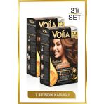 Voila Kadın 2'li Paket Keratin Kalıcı Fındık Kabuğu 7.3 Saç Boyası