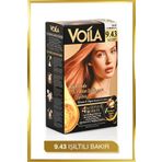 Voila Kadın Besleyici Keratin Kalıcı Işıltılı Bakır 9.43 Saç Boyası