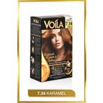 Voila Kadın Besleyici Keratin Kalıcı Karamel 7.34 Saç Boyası