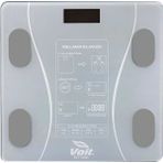 Voit Gri Bluetooth Baskül - Dijital Akıllı Tartı - Yağ Ölçer Tartı - Pil ve Mezuro Hediyeli Tartı