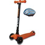 Voit Scooter Işıklı 3 Teker ve Kask ( Small ) - Turuncu