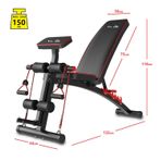 Voit V-Fit By D208 Katlanabilir Ayarlanabilir Mekik Ve Ağırlık Sehpası Siyah