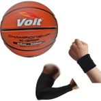 Voit Xgrip Profesyonel Basketbol Topu 7 Numara +Basketbol Kolluğu+ Sporcu Havlu Bilekliği 4 Renk Seçeneği Teknonest 5 Numara - Siyah