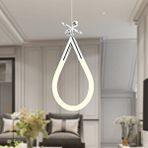Vojens Tekli Krom Ledli 11 Watt Kelebek Detaylı Modern Koridor, Yatak Odası Salon Sarkıt Led Avize