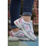 Vojo New Memory Taban Rahat Hafif Beyaz Pudra Kadın Sneaker Spor Ayakkabı