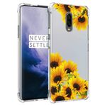 Vokuha OnePlus 7 GM1901/OnePlus 6T A6010 Kılıf Kızlar Kadınlar için, Sevimli Şeffaf İnce Darbeye Dayanıklı Desen Yumuşak Esnek TPU Kauçuk Arka Telefon Koruyucu Kapak Kılıfları OnePlus 6T (Ayçiçeği)