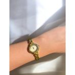 Vola Collection Kadın Ince Kordonlu Vintage Metal Kasa Gold Kol Saat 2 - Altın