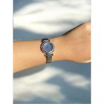 Vola Collection Yuvarlak Mavi Kadranlı Gümüş Ince Kordonlu Kadın Vintage Saat