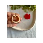 Volala Kedi Kafası Küpe Kalıbı - Polimer Kil Kalıbı - Seramik Kalıbı - Clay Cutter