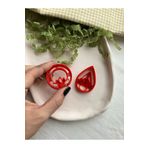 Volala Lotus Ikili Polimer Kil Küpe Kalıbı - Clay Cutter