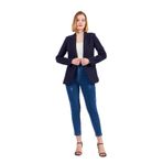 VOLANLI Kadın Hakim Yaka Kaşe Ceket, Lacivert, Tam Astarlı, Düğme Detaylı, Klasik, Resmi, Uzun Kollu,%91 Polyester (36)