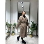 Volans Moda 2059 KEÇE KALIN PREMİUM KABAN - 38 - Kahverengi