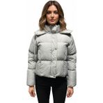 Volans Moda Kapşonlu Şişme Mont - 36 - Yeşil