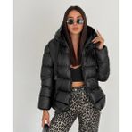 Volans Moda Metal Fermuar Şişme Mont - 38 - Siyah