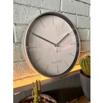 VOLANTE® Modern Duvar Saatleri LOFTY Serisi 30 cm Ø Gerçek Cam Ev/Ofis/Mutfak/Sınıf/Okul Sessiz & Akar (GÜMÜŞ)
