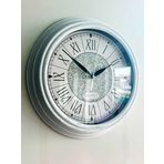 VOLANTE® Vintage Duvar Saatleri BEYAZ-İNCİ Serisi 30 cm Ø Gerçek Cam Ev/Ofis/Mutfak/Sınıf/Okul Sessiz & Akar (V-SBYZ20SYH)