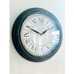 VOLANTE® Vintage Duvar Saatleri ESKİTME Serisi 30 cm Ø Gerçek Cam Ev/Ofis/Mutfak/Sınıf/Okul Sessiz & Akar (V-GSYH6SYH)