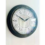VOLANTE® Vintage Duvar Saatleri ESKİTME Serisi 30 cm Ø Gerçek Cam Ev/Ofis/Mutfak/Sınıf/Okul Sessiz & Akar (V-GSYH8SYH)